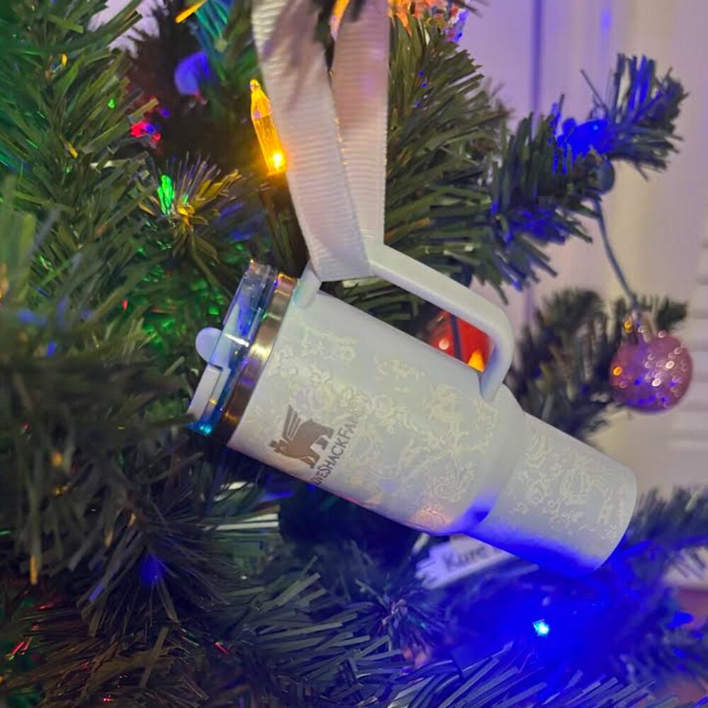 Stanley X LoveShackFancy Holiday Toscana Toile Alpine Blue ORNAMENT - Picture 4 of 4